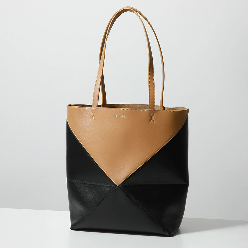 Loewe Puzzle Fold Tote Bag Leather Bi
